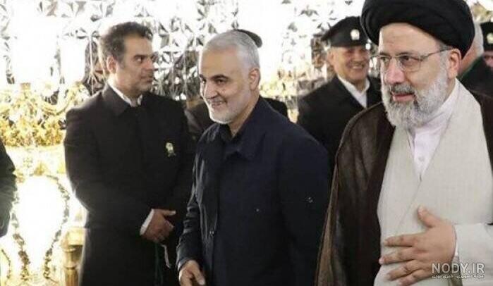 طرح بنر محرم با تصویر رهبری سردار و شهید رئیسی لایه باز psd | گرافیک طرح