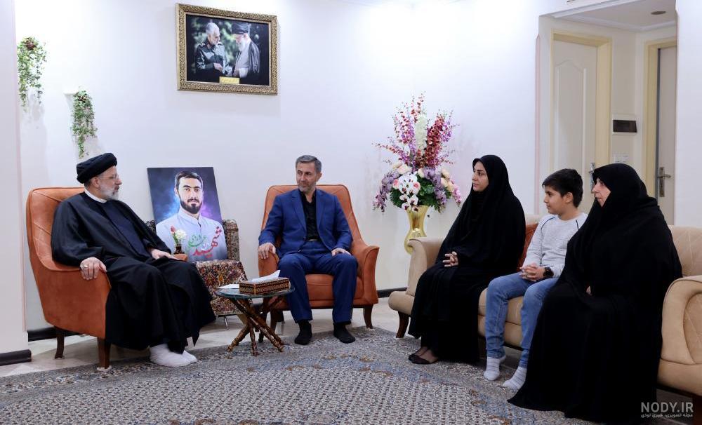 عکس/ حضور رئیسی در منزل شهید آرمان علی‌وردی همزمان با شب‌یلدا