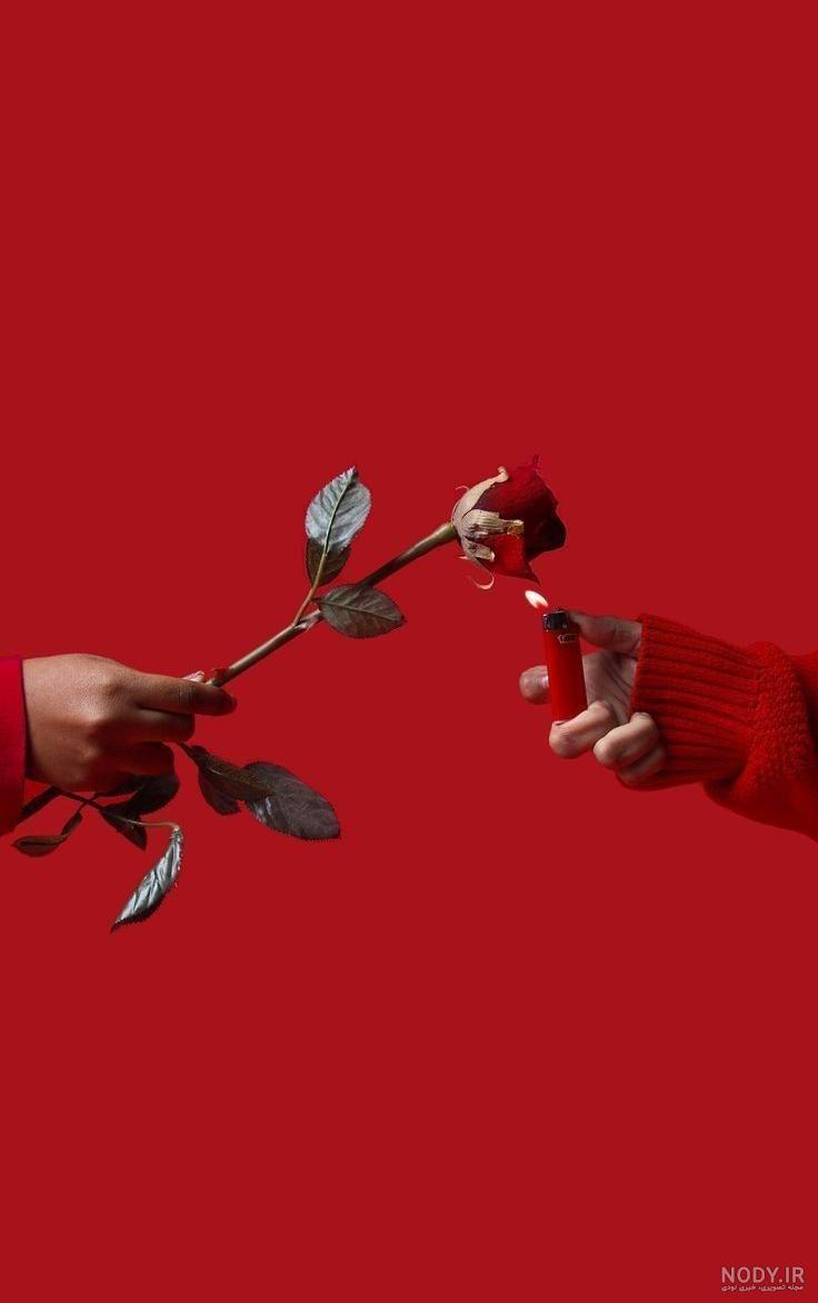 عکس زمینه قرمز مخملی