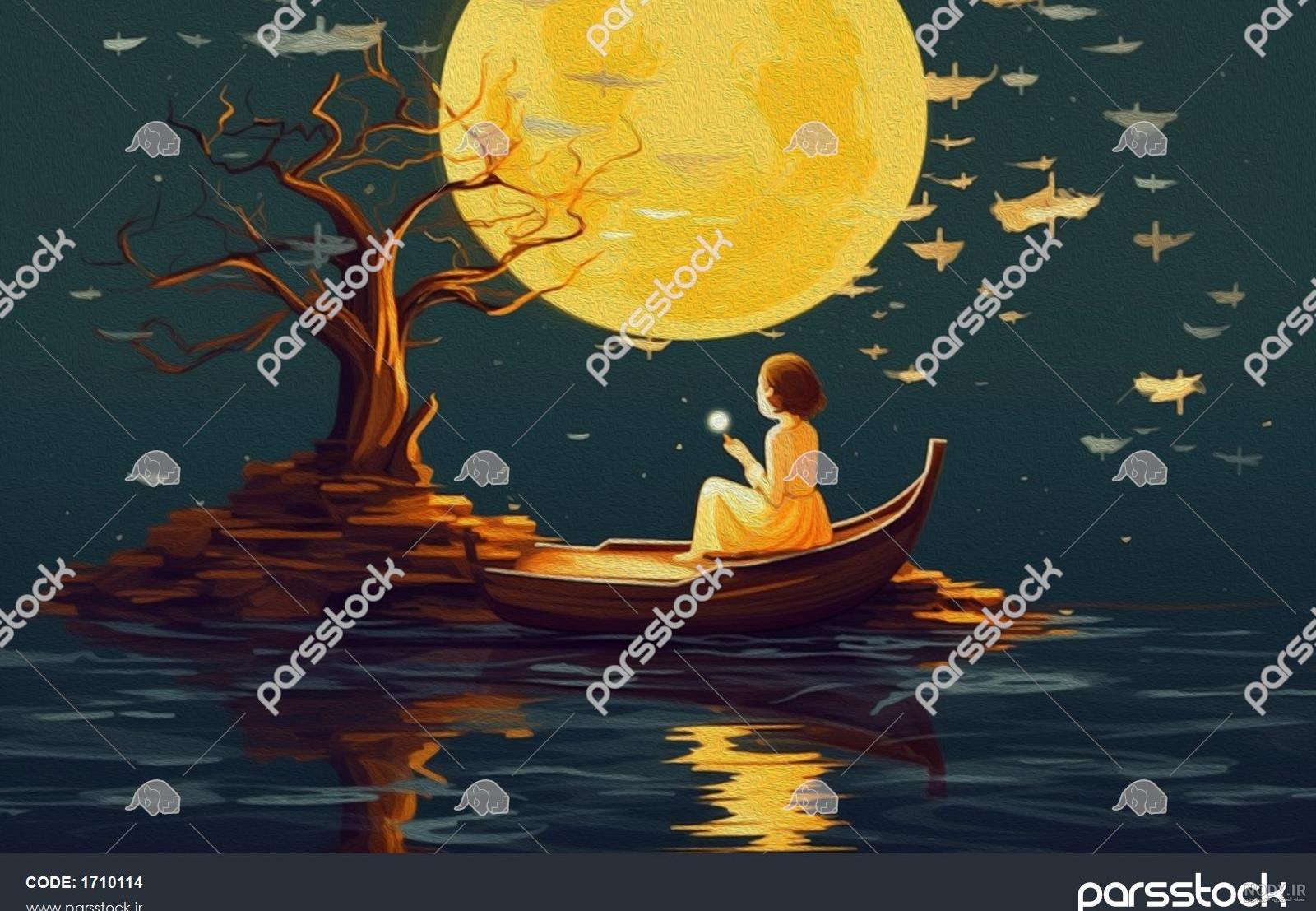 عکس ماه برای پروفایل با انواع تصاویر زیبای واقعی و فانتزی از ماه