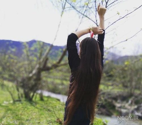 عکس پروفایل دختر مو مشکی + متن و شعرهای زیبای در وصف دختران زیبای مو مشکی