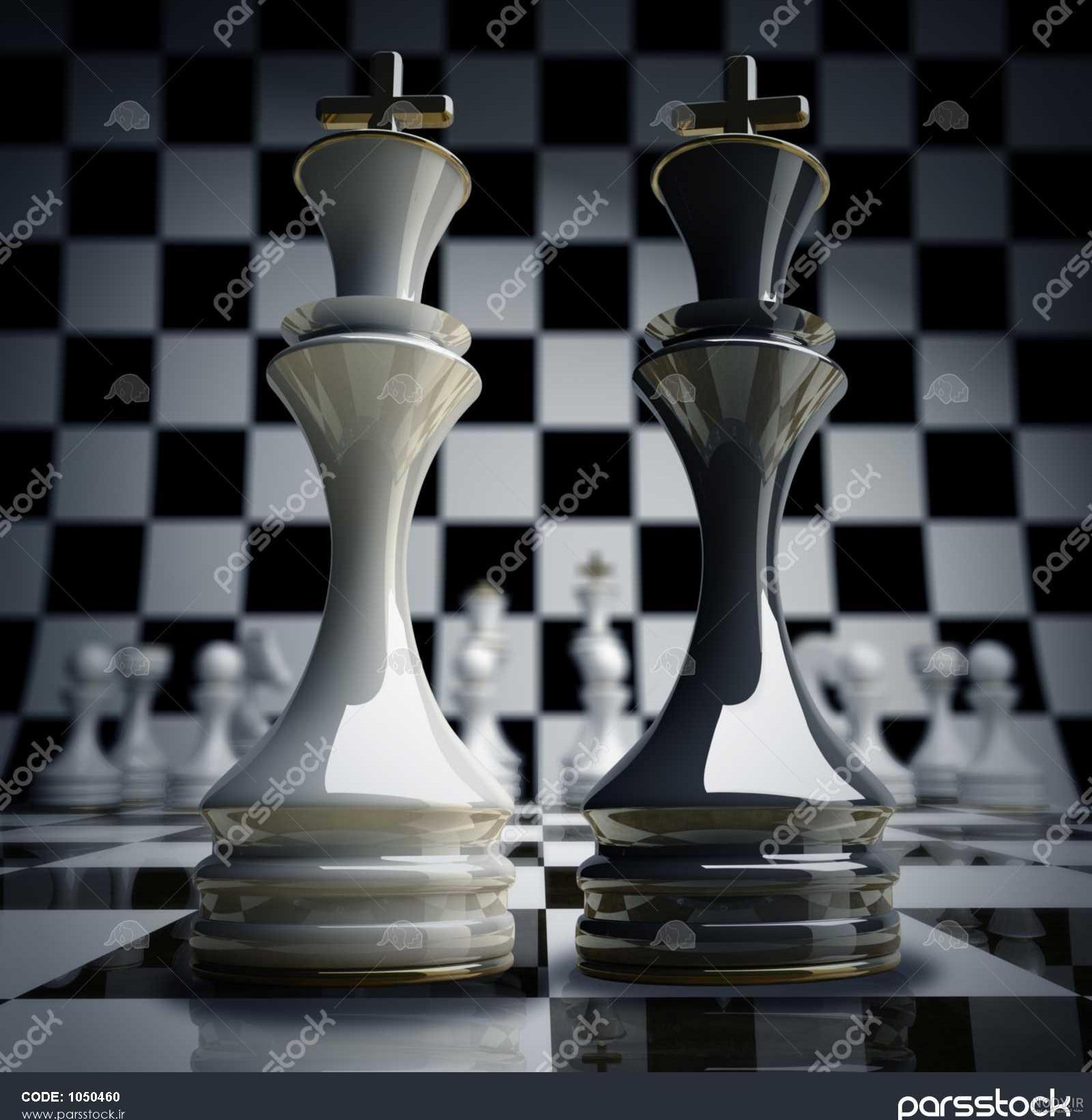 پس زمینه آبی روشن با تصویر شطرنج و رندر آسمان 1050902