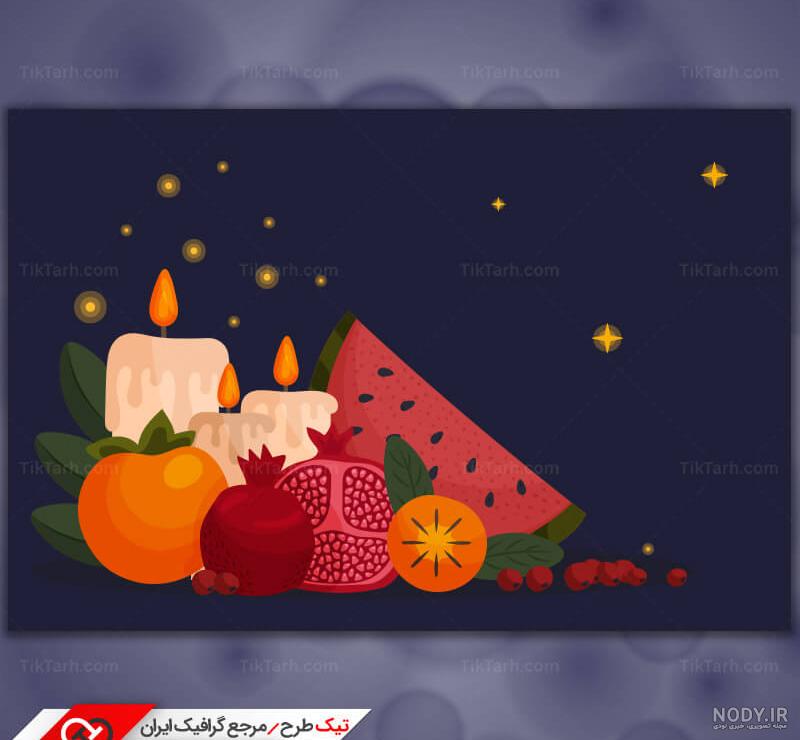 پس زمینه طراحی با طرح انار های شب یلدا | تیک طرح مرجع گرافیک ایران