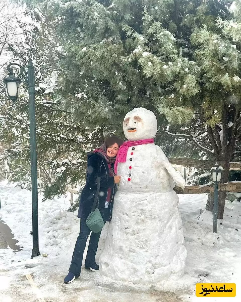 ژست عکاسی در برف دخترانه + ژست عکاسی در برف بدون چهره