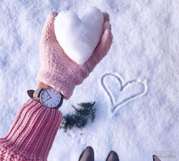 ژست عکاسی زمستانی دونفره ❤️ [ بهترین تصاویر ]