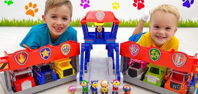 اسباب بازی فقط توی توی | TOY TOY - ماشین نجات مسابقه‌ی سگ‌های نگهبان مدل  Mighty pups Super Paws به همراه چیس