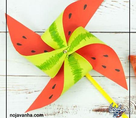 عکس کاردستی فرفره کاغذی عکس کاردستی فرفره کاغذی