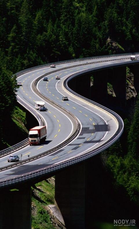  عکس جاده جنگلی با کیفیت بالا