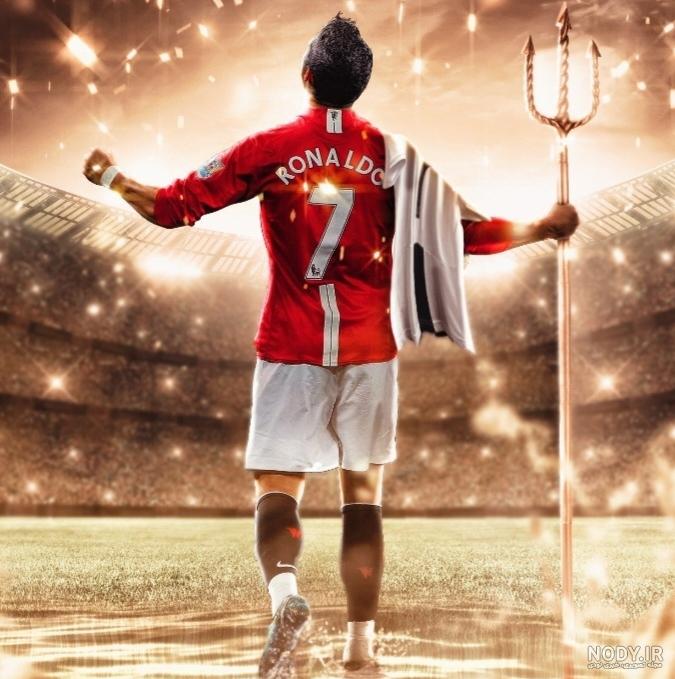 عکس رونالدو با شیر در منچستر یونایتد