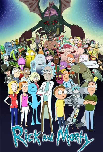 خرید و قیمت تابلو سریال ریک و مورتی Rick and Morty مدل N-12076 | ترب