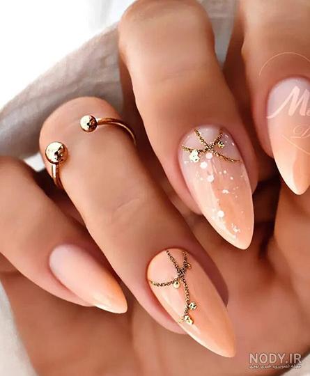 دیزاین ناخن هلویی | رژلب