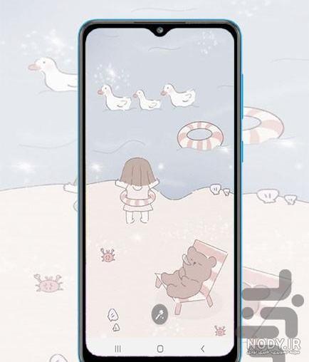 عکس تصویر زمینه کیوت بنفش