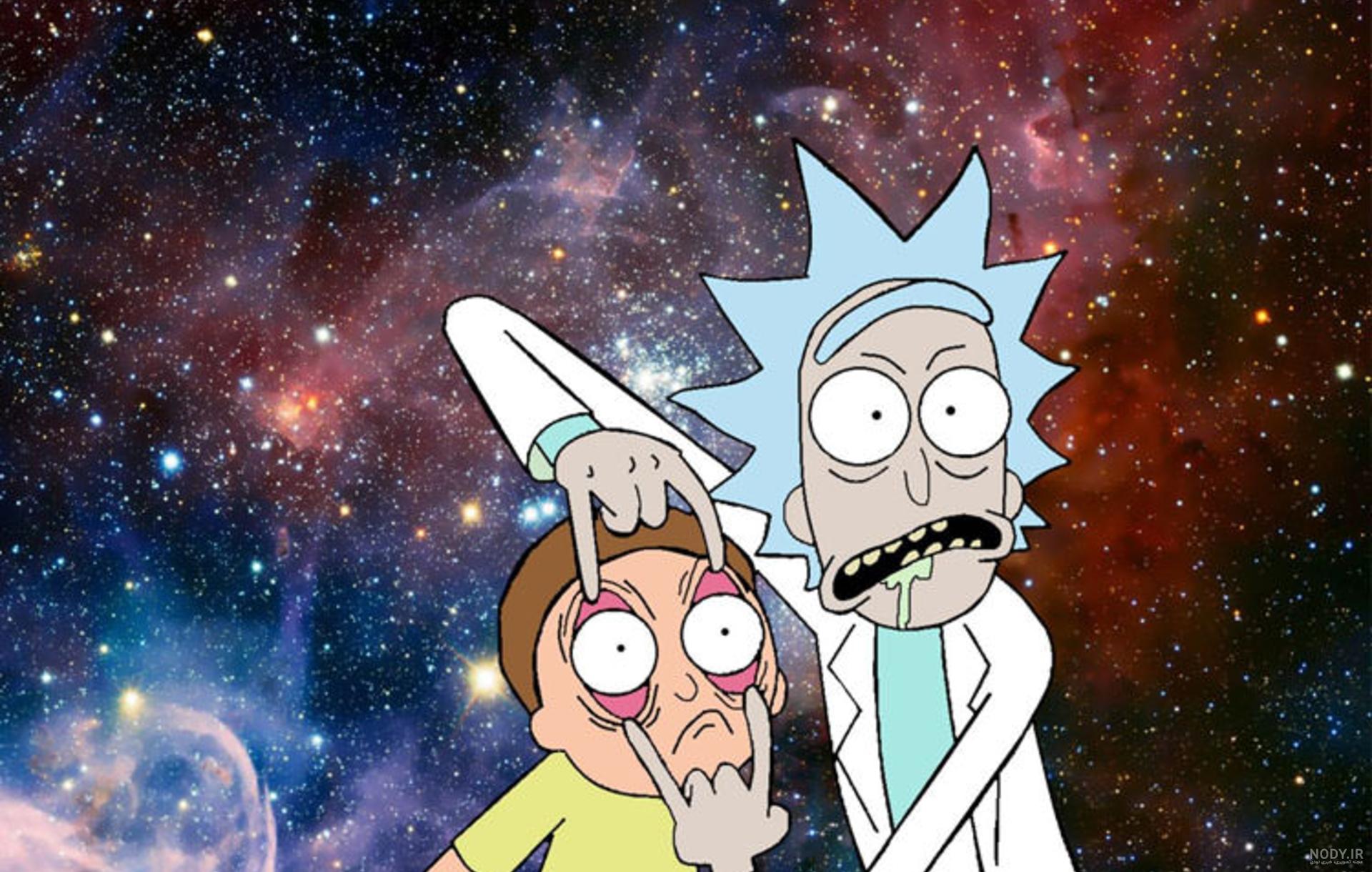 مجموعه تصویر زمینه انیمیشن جذاب و خنده دار ریک و مورتی rick and morty |  فریپیکر