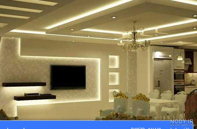 دکور کناف تلویزیون - طرح هایی برای کناف پشت تلویزیون پذیرایی و اتاق خواب دکور کناف تلویزیون - طرح هایی برای کناف پشت تلویزیون پذیرایی و اتاق خواب