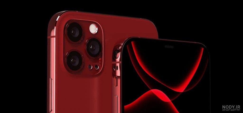قاب گوشی iPhone 11 Pro Max آیفون New Skin اورجینال متال دور سیلیکونی شفاف  قرمز کد 80718 - قاب سنتر