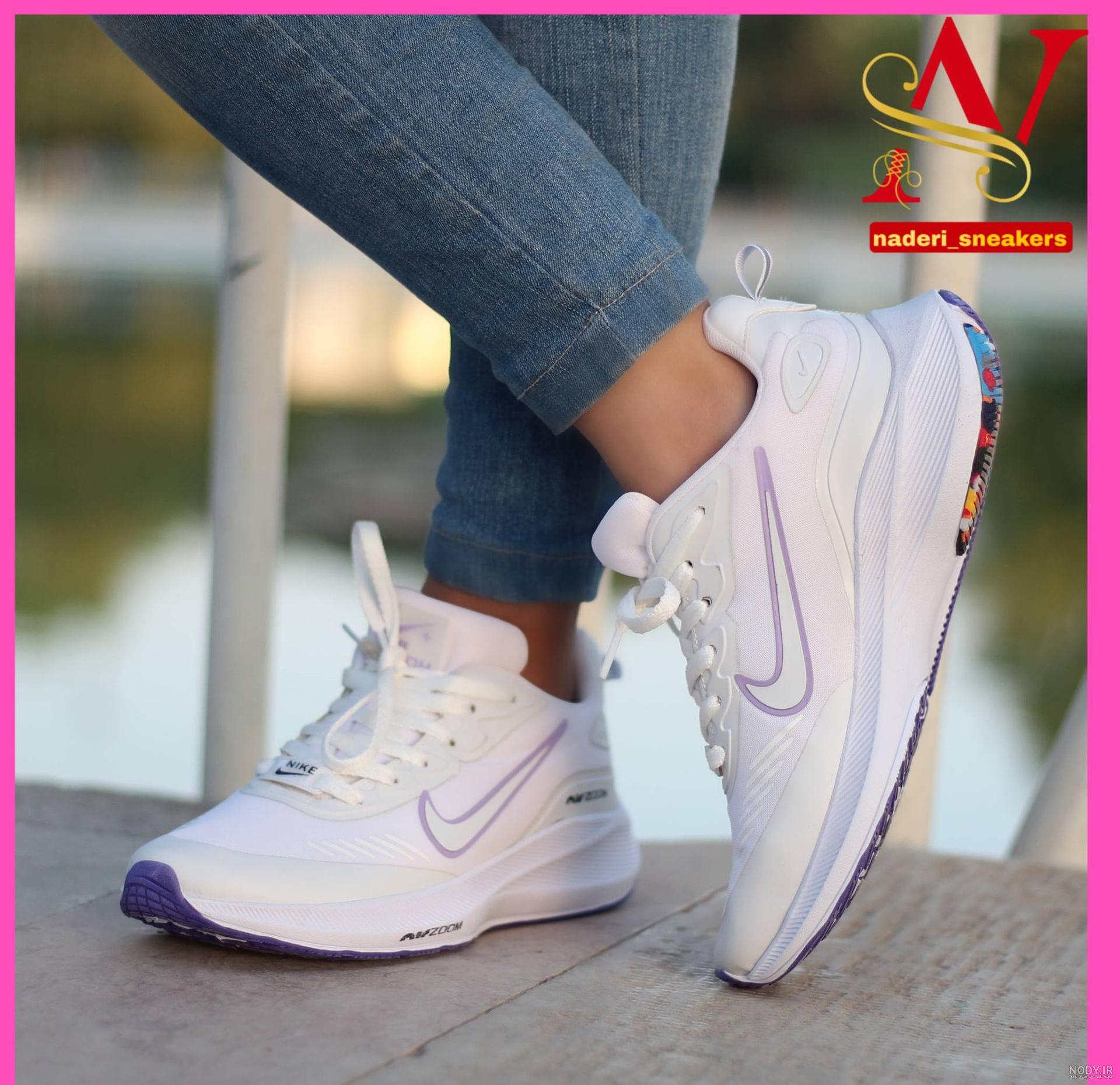 کفش کتونی دخترانه برند Adidas (مشکی، سفید) طرح سه خط جدید با - تیپکا