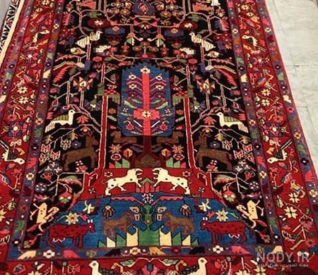 عکس فرش 700 شانه 2550 تراکم طرح جدید رز - فرش کاشان