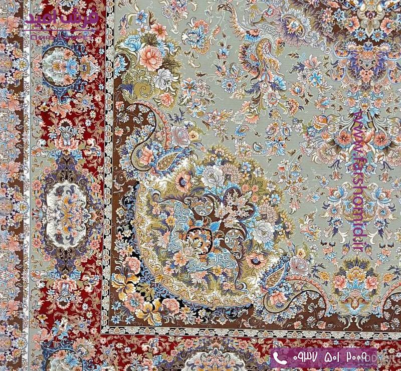 فرش دستباف تبریز نقشه خطیبی؛ ابریشمی (مستطیلی مربعی) طلایی کرمی - آراد برندینگ فرش دستباف تبریز نقشه خطیبی؛ ابریشمی (مستطیلی مربعی) طلایی کرمی - آراد برندینگ