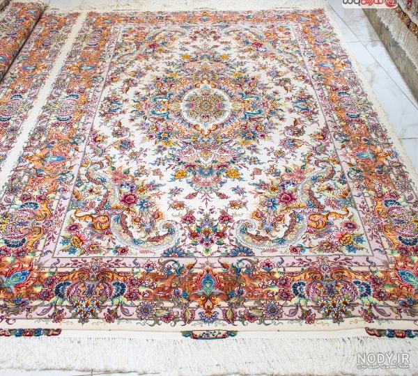 فرش دستبافت طرح موج مهر خطیبی تبریز 60 رج سایز 1.50x2.00 فرش دستبافت طرح موج مهر خطیبی تبریز 60 رج سایز 1.50x2.00