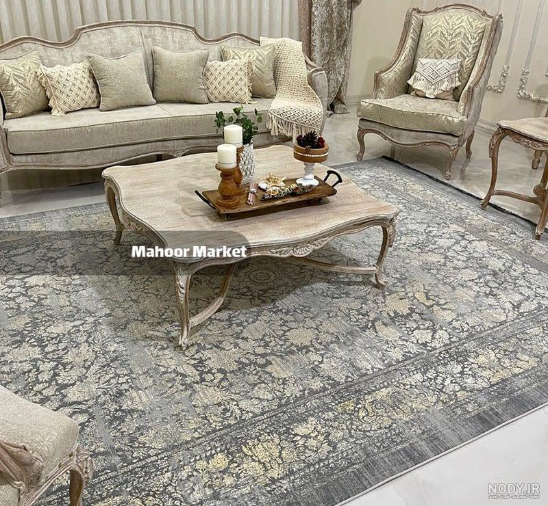 فرش 1200 شانه گل برجسته وینتیج طرح میلان ✔️ | فرش ساویز بافت فرش 1200 شانه گل برجسته وینتیج طرح میلان ✔️ | فرش ساویز بافت