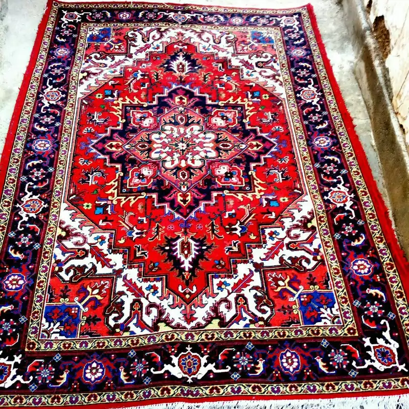 قالیچه دستباف تبریز نقشه جدید هریس کامپیوتری دور گلیم گل ابریشم قالیچه دستباف تبریز نقشه جدید هریس کامپیوتری دور گلیم گل ابریشم