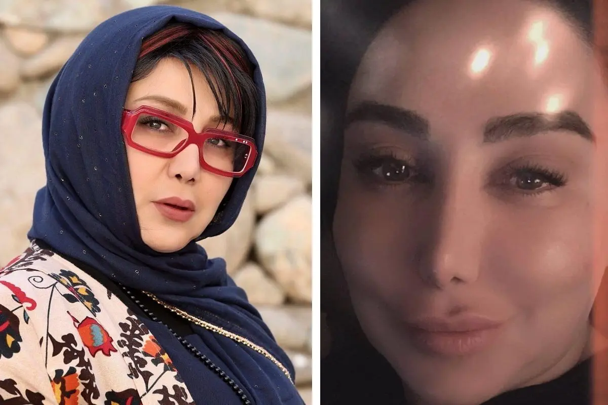 عکس جدیده نشده از عروسی بهنوش بختیاری | آرایش غلیظ بهنوش بختیاری به سبک  عروس های دهه 80