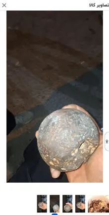 عکس سنگ سفید گرد