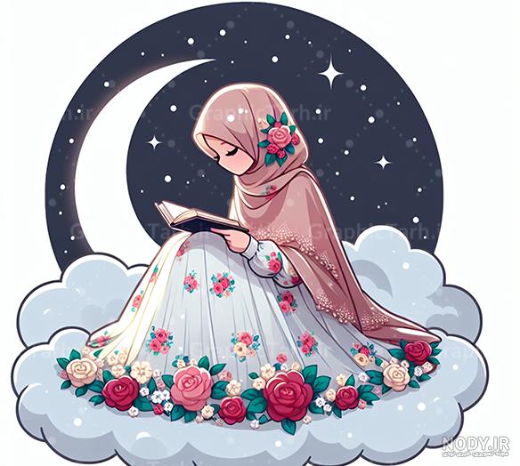عکس دختر فانتزی با حجاب ❤️ [ بهترین تصاویر ]