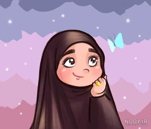 عکس دختر مذهبی خوشگل کارتونی