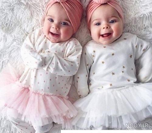 عکس نی نی پسر دوقلو ❤️ [ بهترین تصاویر ]