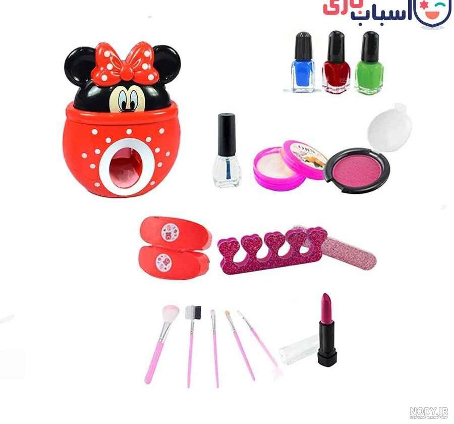 قیمت ست اسباب بازی لوازم آرایشی چوبی با کیف فلزی + عکس و خرید آنلاین