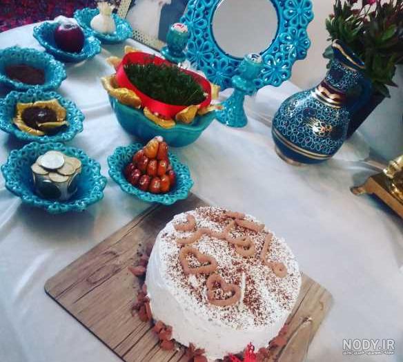 ایده عکس ماهگرد با هفت سین
