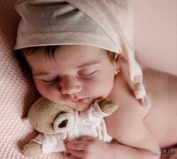 تم عکس بهاری از نوزاد