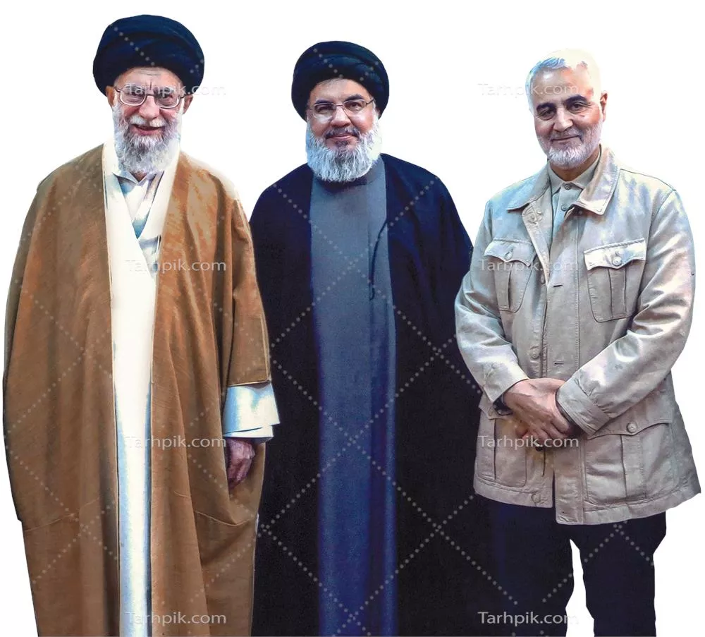 طرح بنر دهه فجر با عکس رهبری و سردار سلیمانی PSD لایه باز