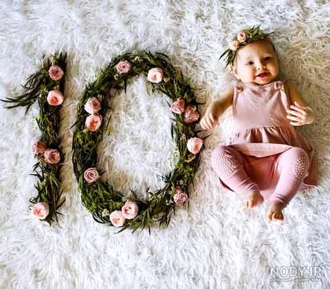 عکس ایده برای ماهگرد نوزاد دختر - عکس نودی