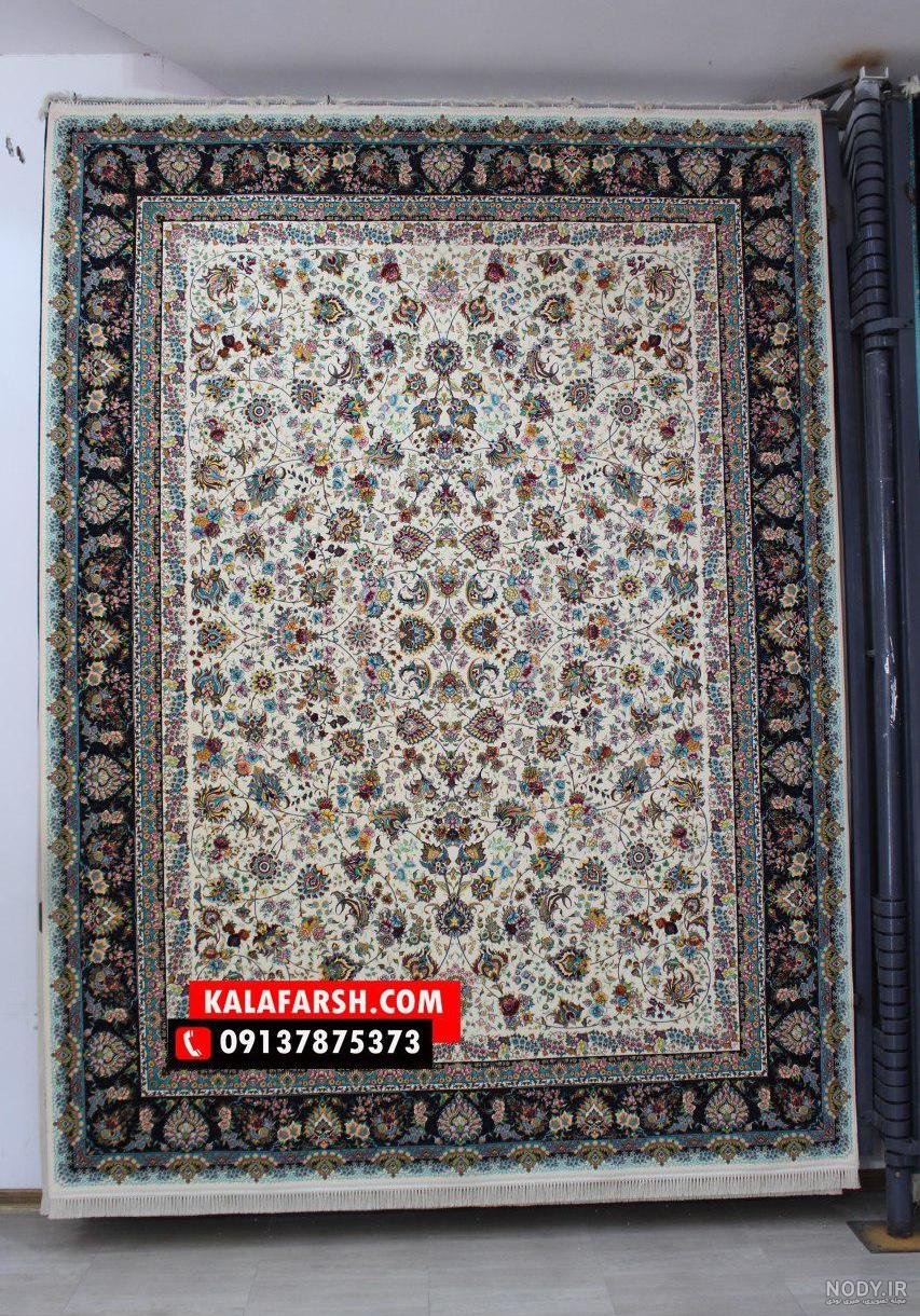 فرش طرح افشان رز زمینه سیلور 1000 شانه برجسته کاشان ⚡️ قالی کاشان | فرش  کاشان