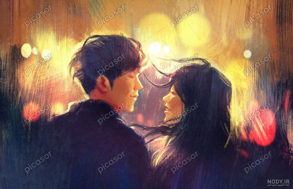نقاشی فانتزی عاشقانه ❤️ [ بهترین تصاویر ]