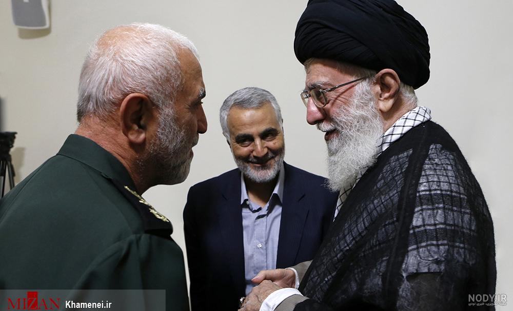 عکس سردار سلیمانی با رهبر با کیفیت بالا