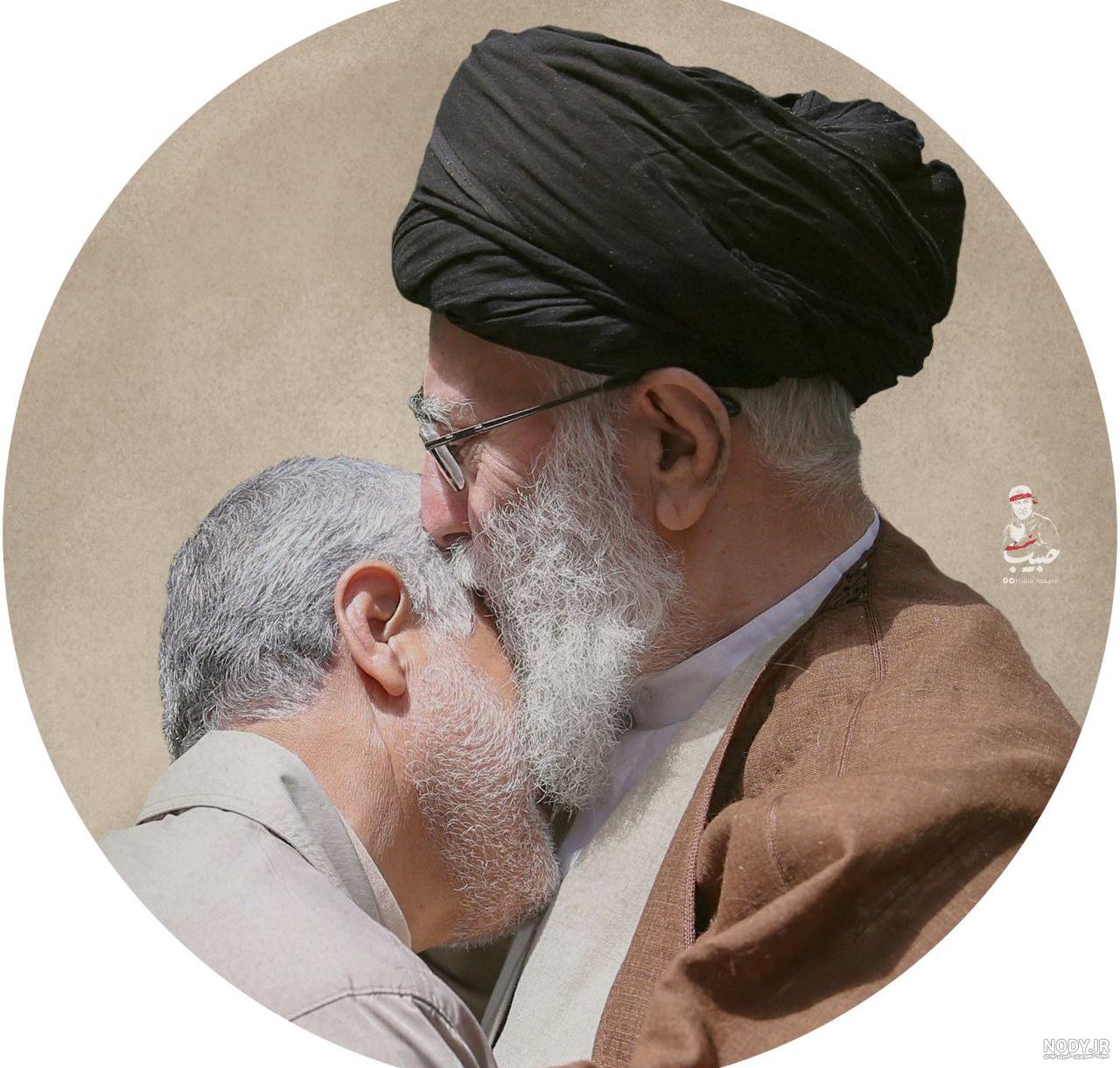  عکس سردار سلیمانی با رهبر با کیفیت بالا