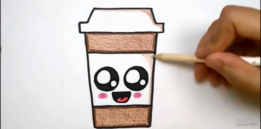 نقاشی کیوت و شاخ