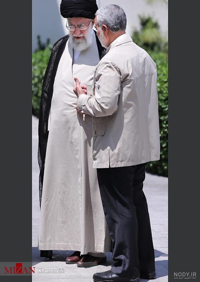  عکس سردار سلیمانی با رهبر با کیفیت بالا