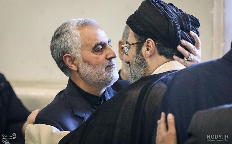 عکس سردار سلیمانی و رهبری