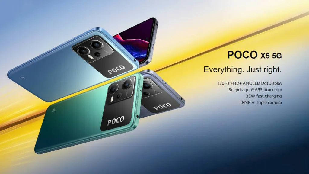 گوشی شیائومی Poco X5 ظرفیت 256 رم 8 گیگابایت