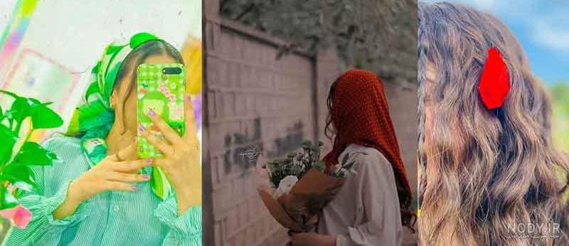 عکس دختر از پشت سر با موهای باز مشکی