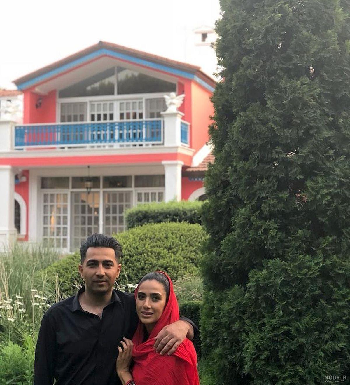 عکس امیر در فیلم دلدادگان با زنش