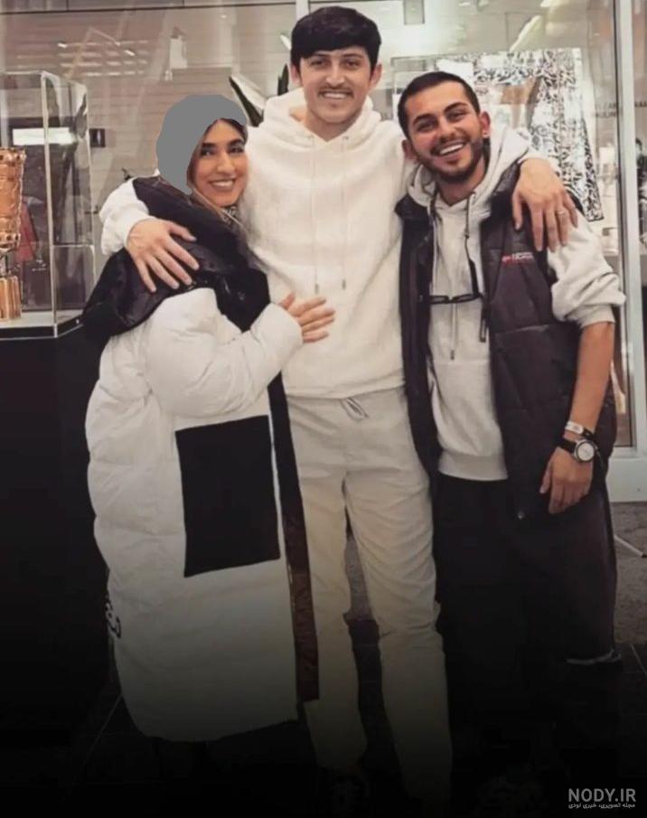 عکس سردار ازمون و همسرش