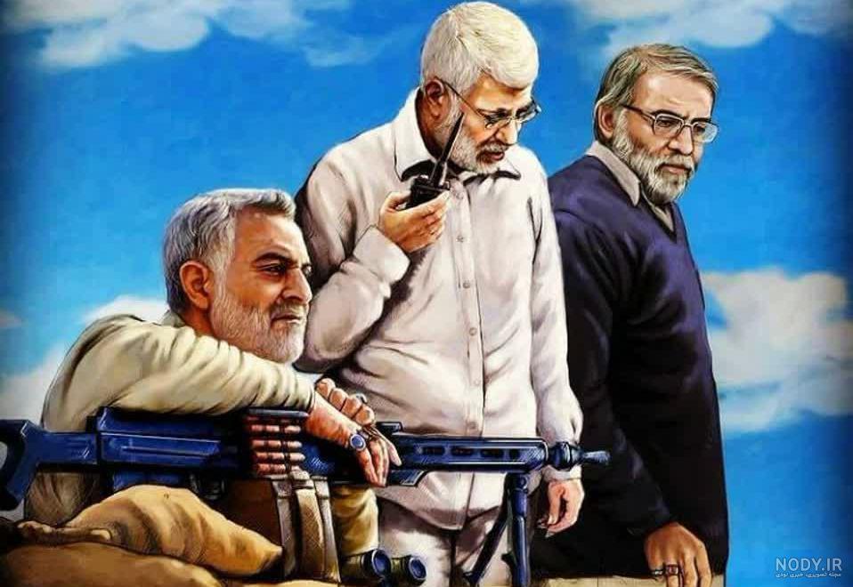 عکس سردار و امام خمینی