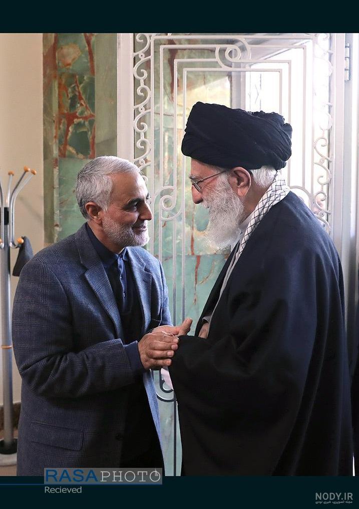 عکس مقام معظم رهبری و سردار سلیمانی