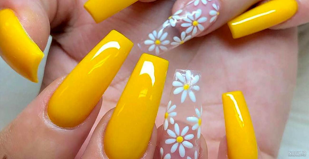 10 نمونه طراحی و کاشت ناخن با گل - گل گیس 10 نمونه طراحی و کاشت ناخن با گل - گل گیس