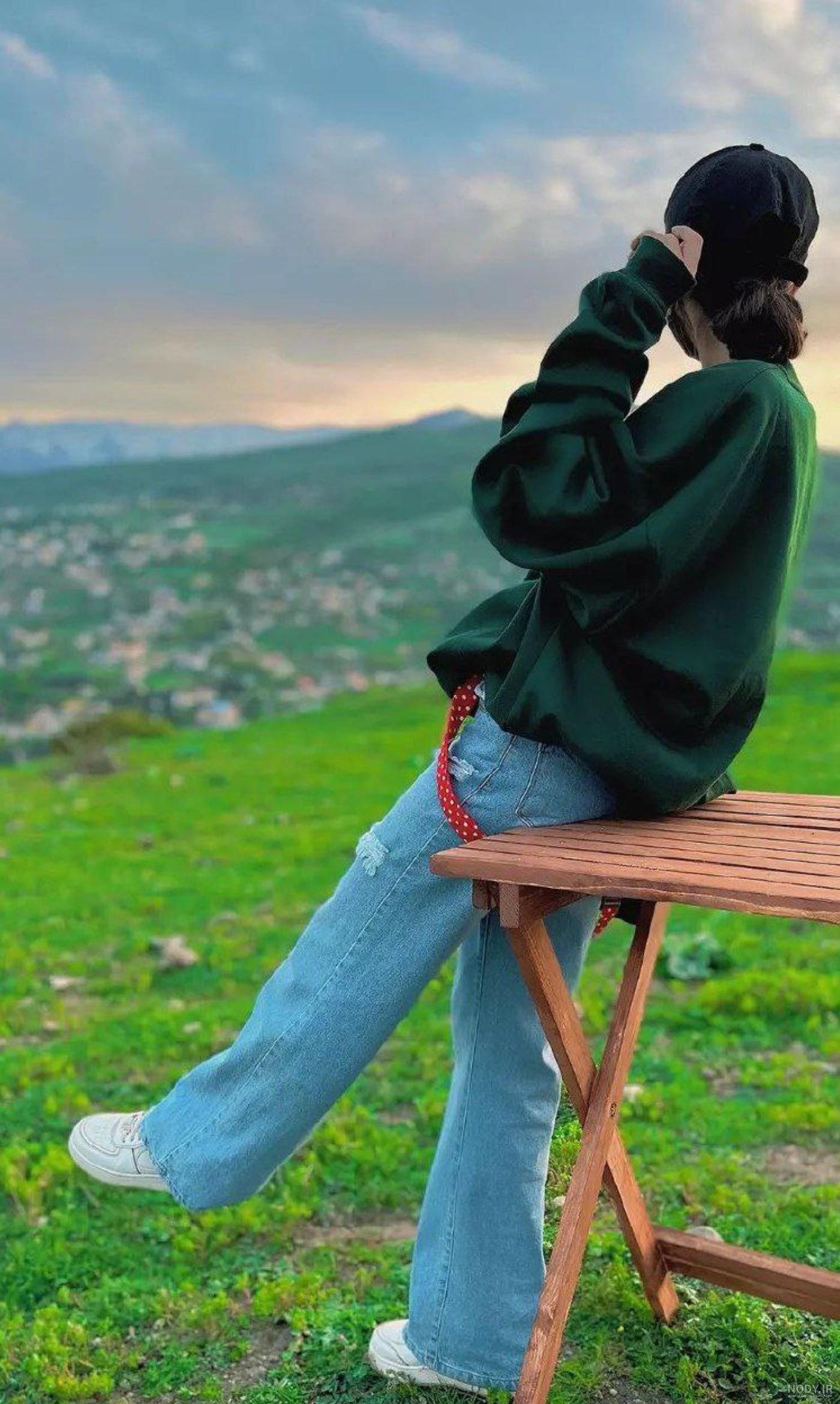 ایده عکس دخترانه در طبیعت